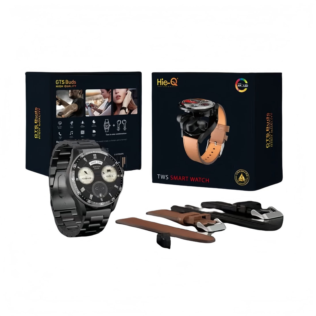 Hie-Q GTS Buds Smart Watch with TWS Earbuds